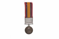 Lot 1150 - QUEEN'S SOUTH AFRICA MEDAL with four bars,...