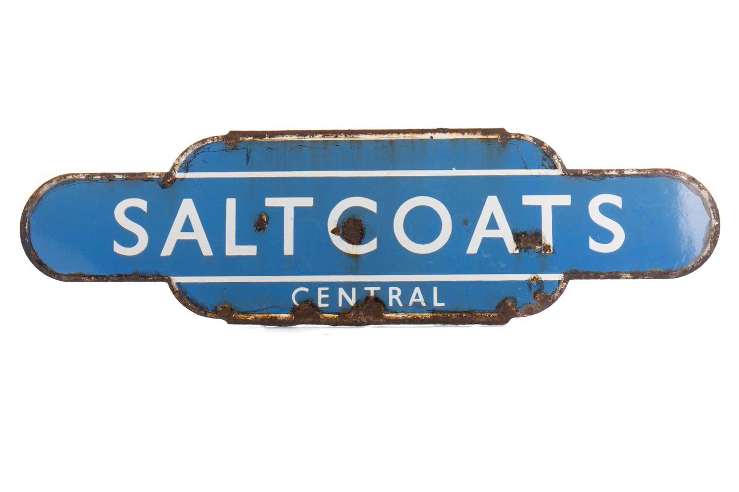 Lot 918 - A SALTCOATS CENTRAL RAILWAY TOTEM