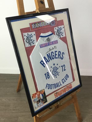 Lot 488 - A GRAEME SOUNESS SIGNED RANGERS JERSEY