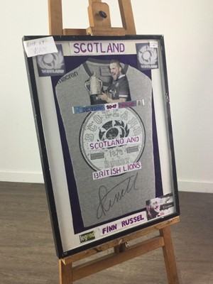 Lot 492 - A FINN RUSSEL SIGNED SCOTLAND T-SHIRT