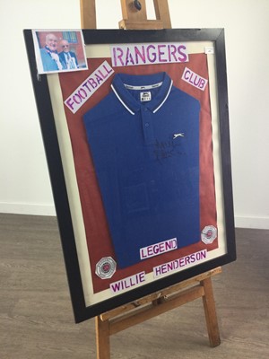 Lot 495 - A WILLIE HENDERSON SIGNED RANGERS POLO