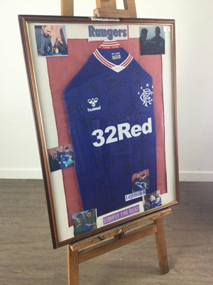 Lot 501 - A RANGERS LEGENDS SIGNED JERSEY