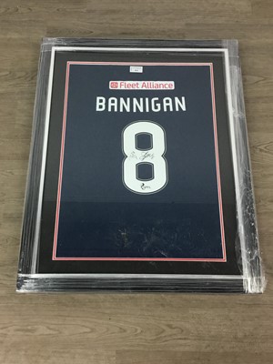 Lot 414 - A SIGNED FOOTBALL TOP SIGNED STUART BANNIGAN