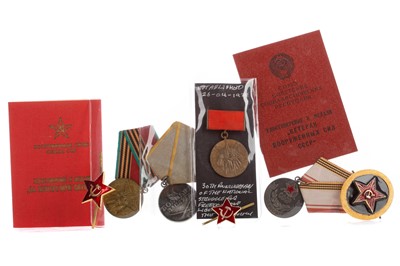Lot 6 - A COLLECTION OF SOVIET MILITARY MEDALS