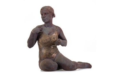 Lot 97 - JEMMA, A BISQUE STONEWARE SCULPTURE BY WALTER AWLSON