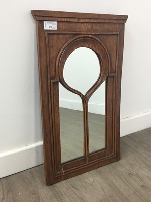 Lot 676 - A MODERN RECTANGULAR WALL MIRROR AND TWO OTHERS