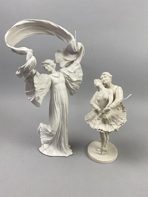 Lot 557 - A LOT OF FOUR FRANKLIN FIGURES OF BALLERINAS AND FOUR OTHER FIGURES