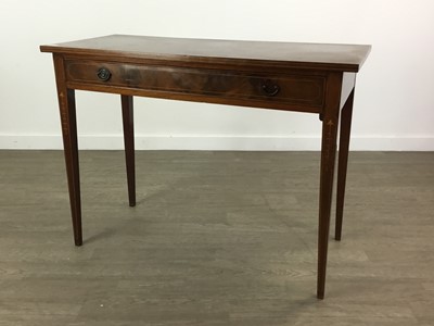 Lot 598 - A 19TH CENTURY INLAID MAHOGANY SIDE TABLE