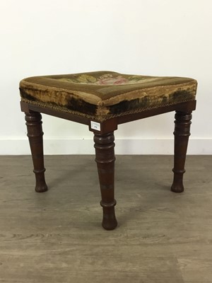 Lot 578 - A LATE VICTORIAN MAHOGANY SQUARE STOOL