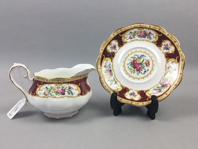 Lot 603 - A ROYAL ALBERT 'LADY HAMILTON' PATTERN PART TEA AND DINNER SERVICE