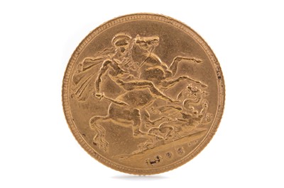 Lot 99 - AN EDWARD VII GOLD SOVEREIGN DATED 1906
