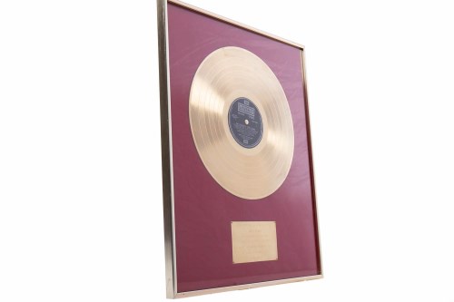 Lot 1213 - GOLD DISC presented to Sir Jimmy Shand (MBE...