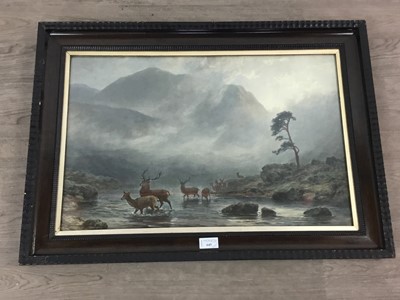 Lot 645 - A PAIR OF PHOTOGRAVURES OF HIGHLAND CATTLE AND DEER