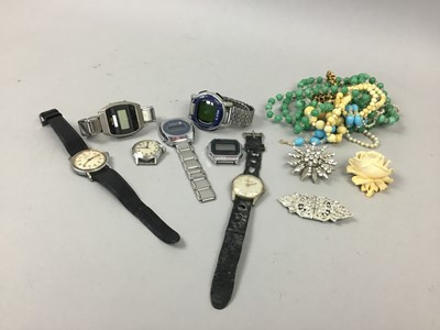 Lot 683 - A COLLECTION OF COSTUME JEWELLERY AND FASHION WATCHES