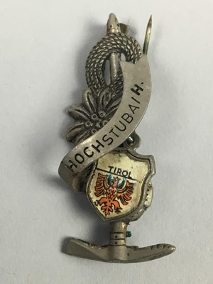 Lot 70 - A GROUP OF TYROLEAN MOUNTAINEERING BADGES