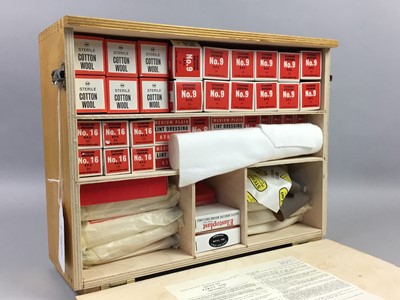 Lot 105 - A CIRCA 1960S FIRST AID BOX