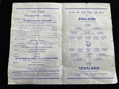 Lot 1501 - AN ENGLAND V. SCOTLAND EMPIRE STADIUM WEMBLEY 1942 MATCH PROGRAMME