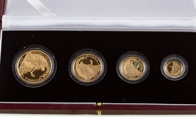 Lot 183 - THE 2007 BRITANNIA GOLD PROOF FOUR COIN SET