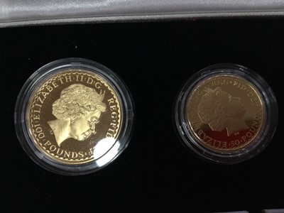 Lot 183 - THE 2007 BRITANNIA GOLD PROOF FOUR COIN SET