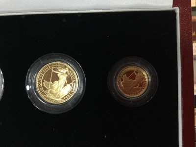 Lot 181 - THE ELIZABETH II 2004 BRITANNIA GOLD PROOF FOUR COIN COLLECTION