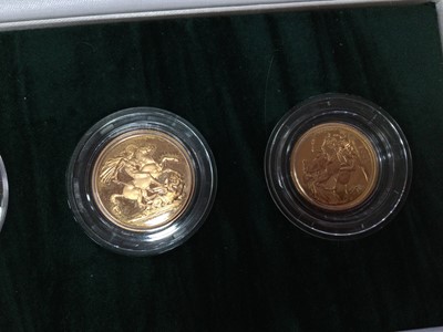 Lot 180 - THE ELIZABETH II 2006 GOLD PROOF FOUR COIN SOVEREIGN COLLECTION