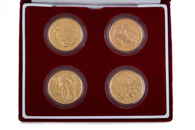 Lot 182 - THE 1997 BRITANNIA DESIGN ONE OUNCE GOLD BULLION FOUR COIN SET