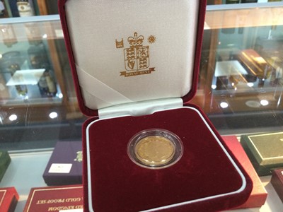 Lot 175 - AN ELIZABETH II GOLD ONE POUND COIN DATED 2005