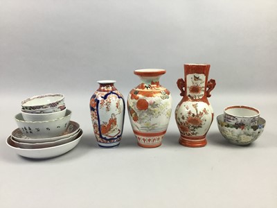 Lot 21 - A LOT OF JAPANESE AND CHINESE CERAMICS