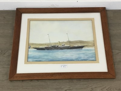 Lot 61 - A CUNARD LINE PRINT AND A PAINTING