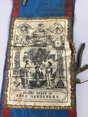 Lot 18 - A LOT OF TWO MASONIC SASHES
