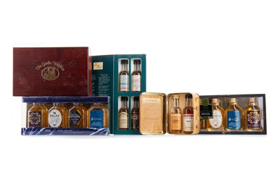 Lot 287 - 6 MINIATURE WHISKY GIFT SETS CONTAINING 22 MINIS IN TOTAL