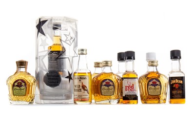 Lot 289 - 10 ASSORTED AMERICAN AND CANADIAN WHISKIES - INCLUDING CROWN ROYAL 1978