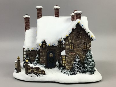 Lot 30 - A HAWTHORNE VILLAGE MODEL OF A HOUSE AND OTHER CERAMICS