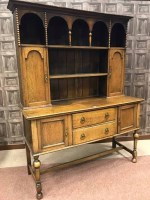 Lot 1247 - OAK DRESSER OF EARLY 18TH DESIGN the raised...