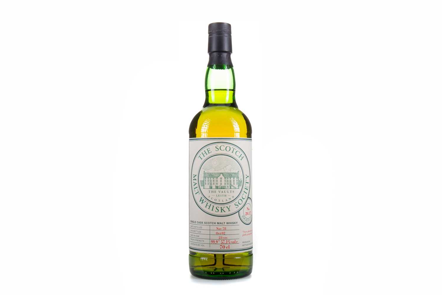 Lot 585 - SMWS 20.17 INVERLEVEN 1978 23 YEAR OLD