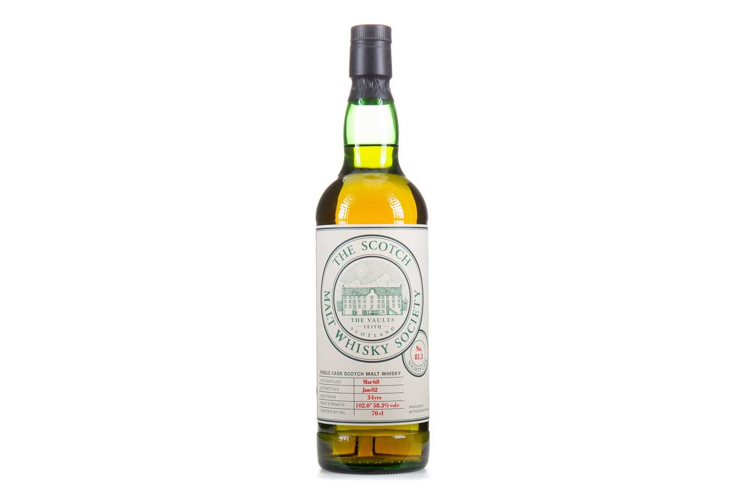 Lot 589 - SMWS 81.3  GLEN KEITH 1968 34 YEAR OLD