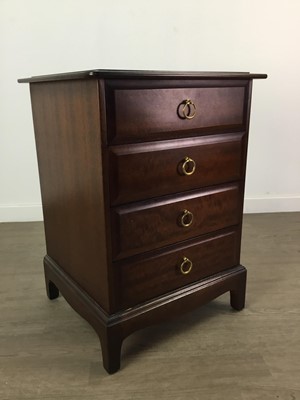 Lot 269 - A PAIR OF STAG BEDSIDE DRAWERS