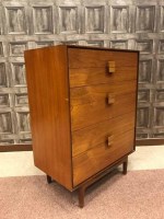 Lot 1253 - G-PLAN DANISH DESIGN TEAK CHEST OF SIX LONG...