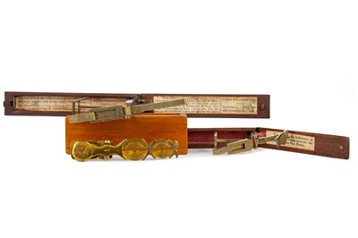 Lot 605 - THREE CASED SET OF COIN SCALES