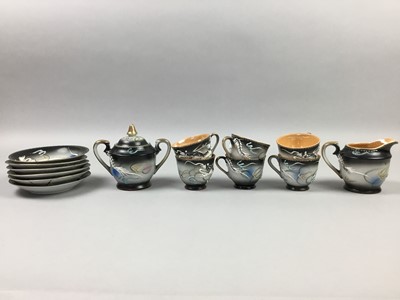 Lot 54 - A JAPANESE COFFEE SERVICE AND A SET OF CUTLERY
