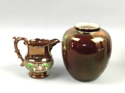 Lot 14 - A CARLTON WARE ROUGE ROYALE GINGER JAR, AND OTHER CERAMICS