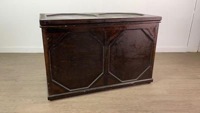 Lot 282 - AN OAK BLANKET CHEST AND ANOTHER