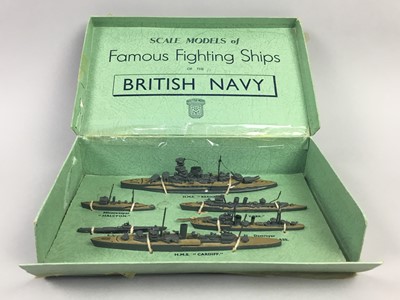 Lot 302 - A TREMO 'FIGHTING SHIPS OF NATIONS' MODELS ALONG WITH OTHER OBJECTS