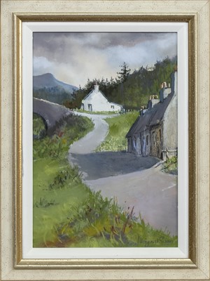 Lot 166 - THROUGH THE HILLS, A PASTEL BY MARGARET EVANS
