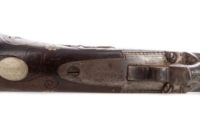 Lot 4 - A 19TH CENTURY PERCUSSION PISTOL BY CALVERT OF LEEDS