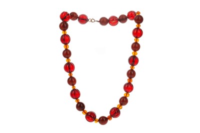 Lot 93 - A BEAD NECKLACE