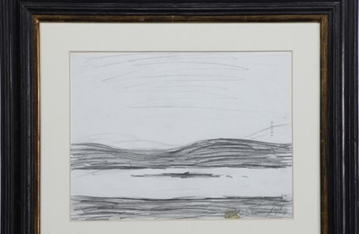 Lot 93 - MOOD OF THE NORTH, A PENCIL DRAWING BY  L S LOWRY