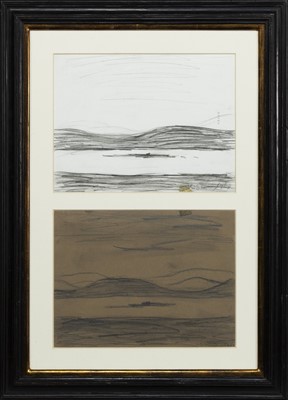 Lot 93 - MOOD OF THE NORTH, A PENCIL DRAWING BY  L S LOWRY