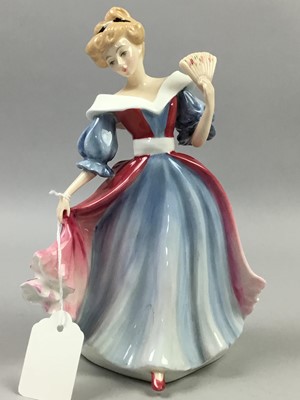 Lot 317 - A ROYAL DOULTON FIGURE OF 'LADY WORSLEY' AND OTHER FIGURES