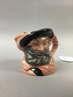 Lot 319 - A ROYAL DOULTON MINIATURE CHARACTER JUG AND OTHERS